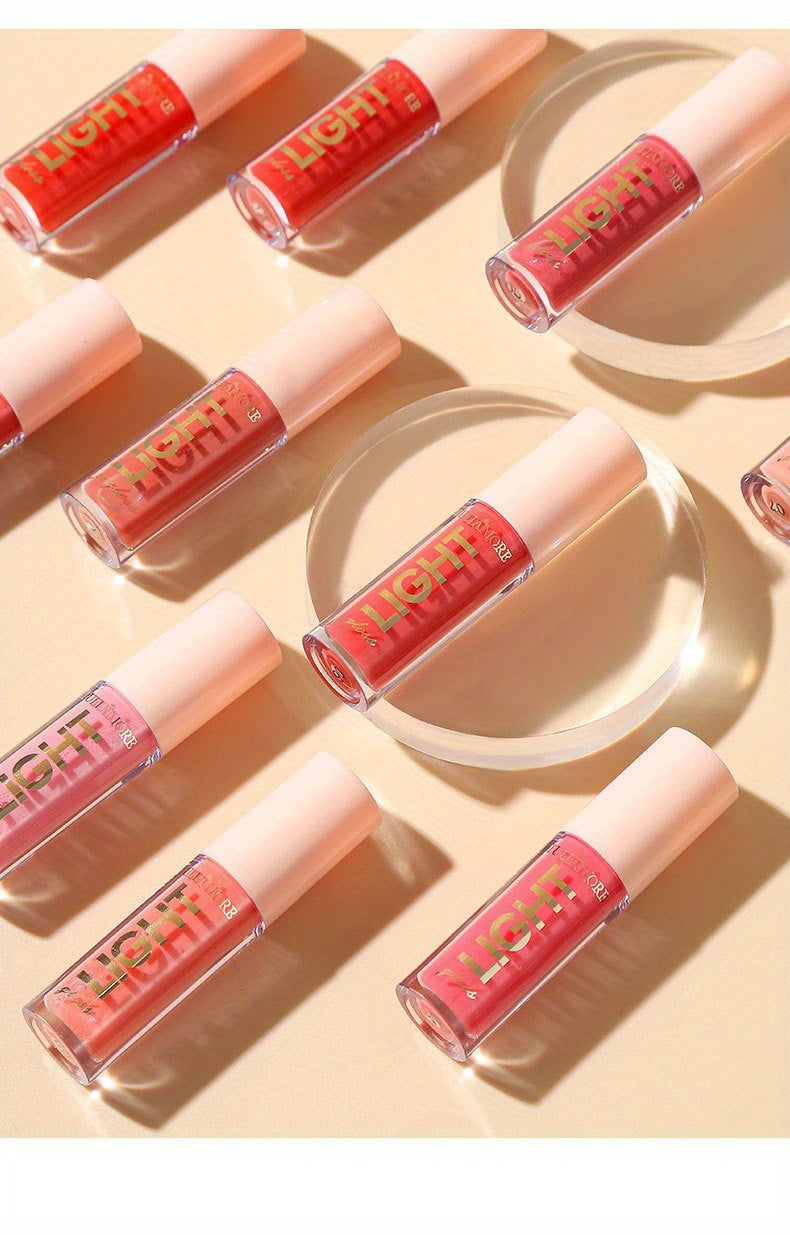 12 цвята перлен хидратиращ гланц за устни - лъскав огледален телесни гланц за устни с натурално масло за устни