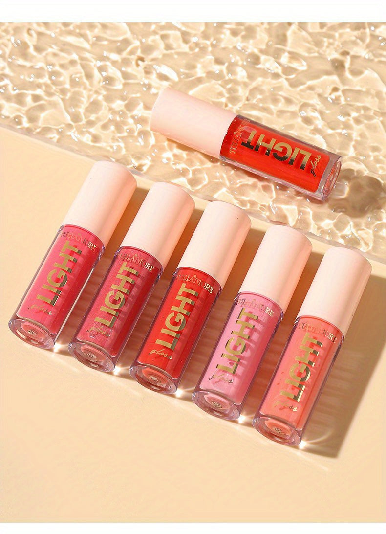 12 цвята перлен хидратиращ гланц за устни - лъскав огледален телесни гланц за устни с натурално масло за устни