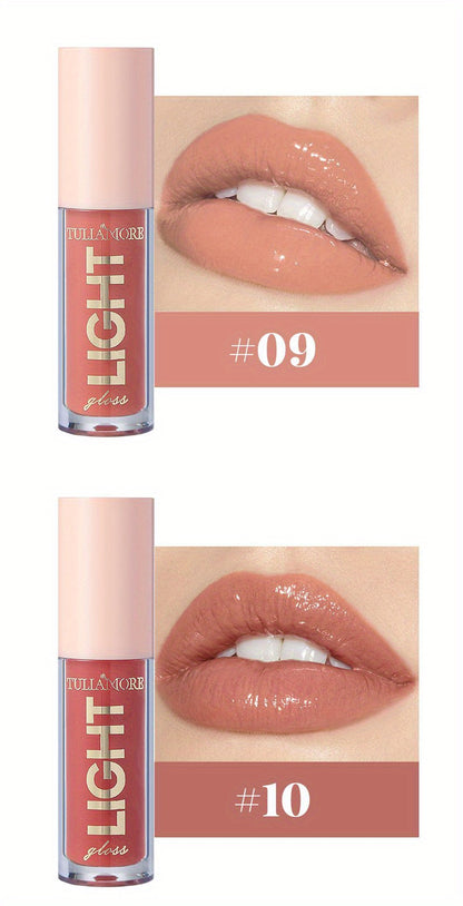 12 цвята перлен хидратиращ гланц за устни - лъскав огледален телесни гланц за устни с натурално масло за устни