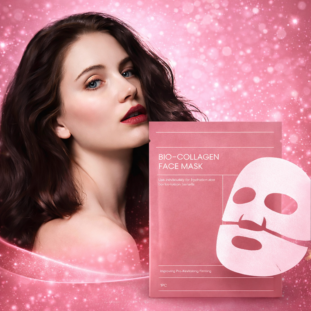 5/10 бр. Био колагенова маска за лице, свиваща порите, дълбоко хидратираща нощна маска, хидратираща освежаваща грижа за кожата на лицето