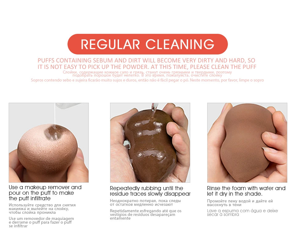 IMAGIC Гъба за грим. Професионална козметична гъба за фон дьо тен.