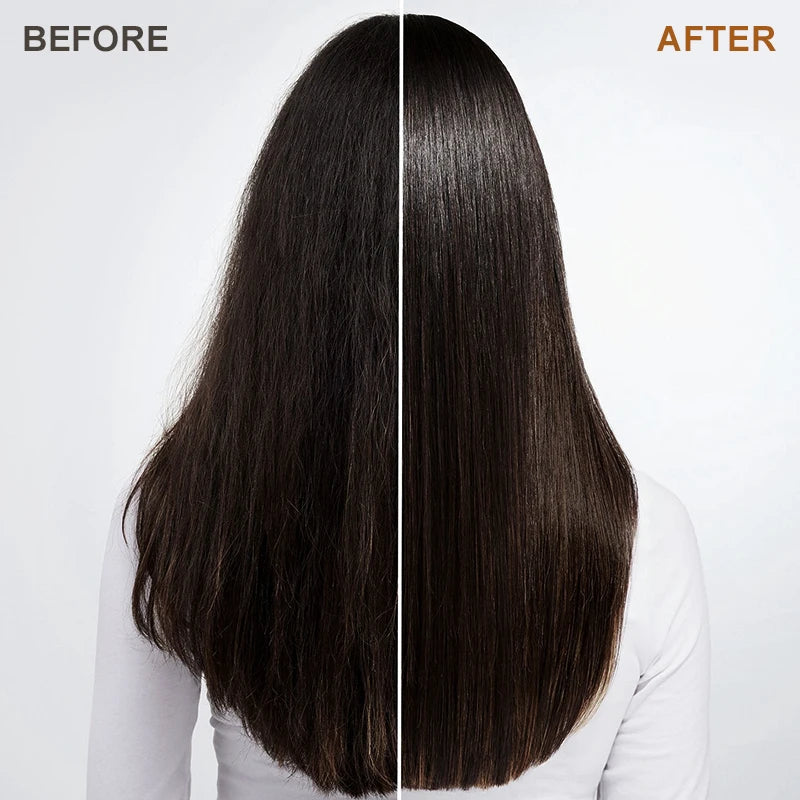 PURC Възстановяваща терапия за увредена коса Мароко Арганово масло Аминокиселина Кератин Изглаждащ шампоан и балсам без сулфати Комплект за коса