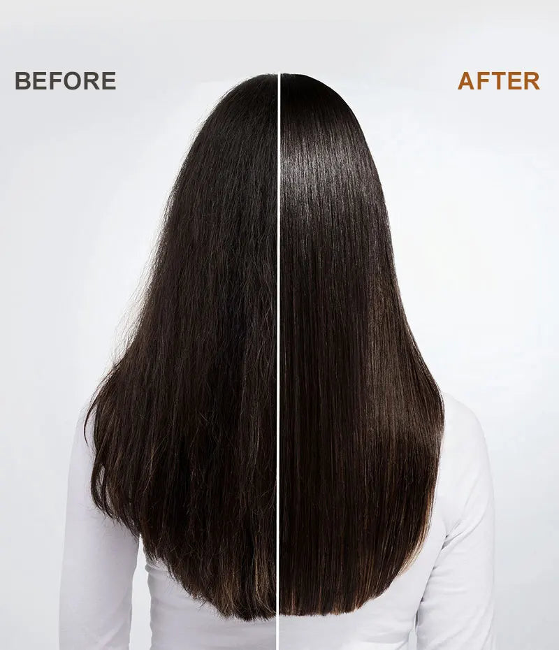 PURC Възстановяваща терапия за увредена коса Мароко Арганово масло Аминокиселина Кератин Изглаждащ шампоан и балсам без сулфати Комплект за коса