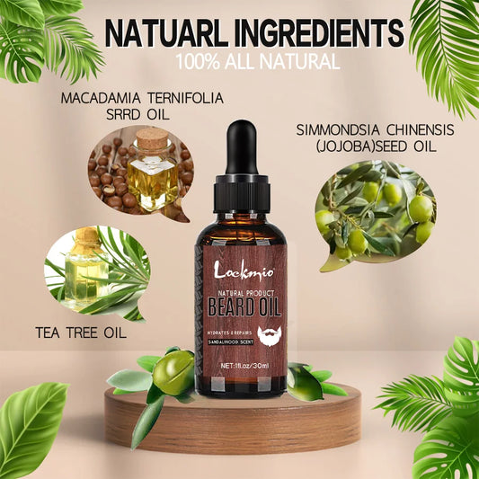 Балсам за брада и масло Beards Essence Cream за дефиниране на мустаци, насърчава здравословния растеж на брадата