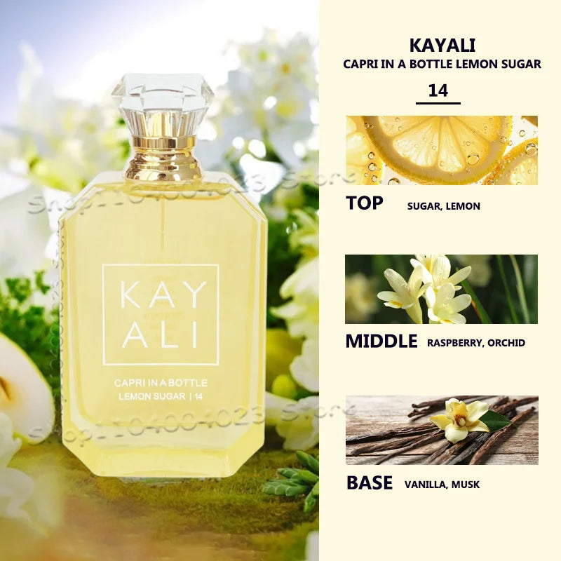 Парфюм 100ML KAYALI EDP Интензивен спрей Неустоим аромат със сладък плодов, флорален, топъл дървесен аромат Марков парфюм за унисекс