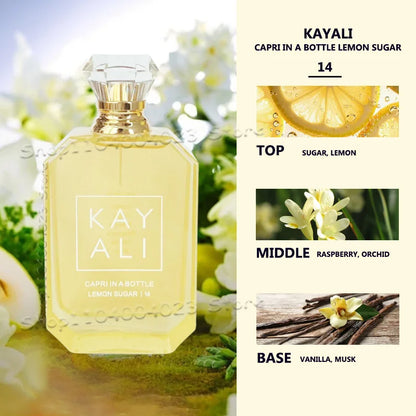Парфюм 100ML KAYALI EDP Интензивен спрей Неустоим аромат със сладък плодов, флорален, топъл дървесен аромат Марков парфюм за унисекс