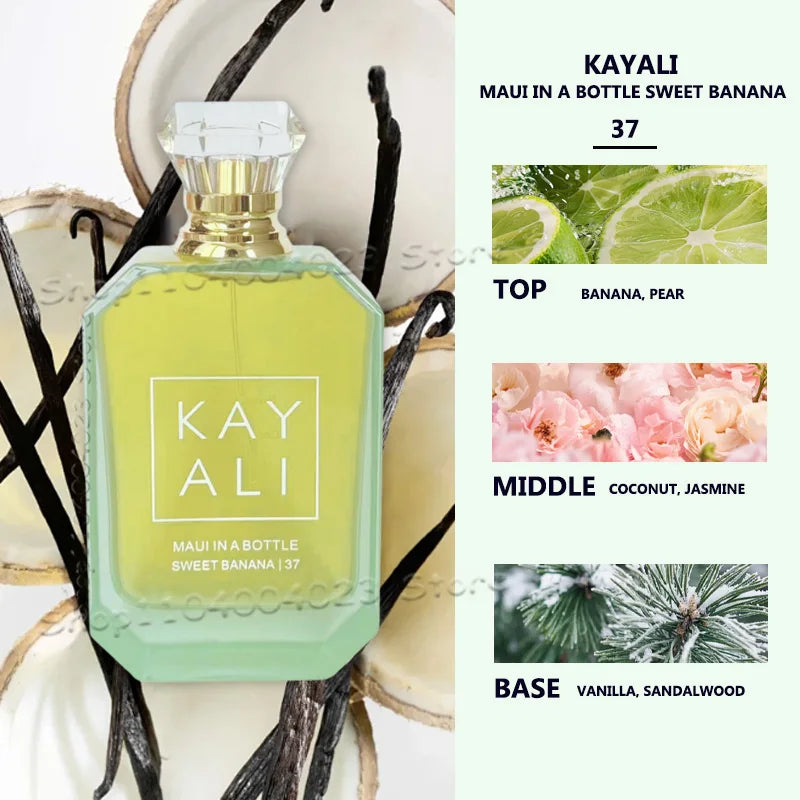 Парфюм 100ML KAYALI EDP Интензивен спрей Неустоим аромат със сладък плодов, флорален, топъл дървесен аромат Марков парфюм за унисекс