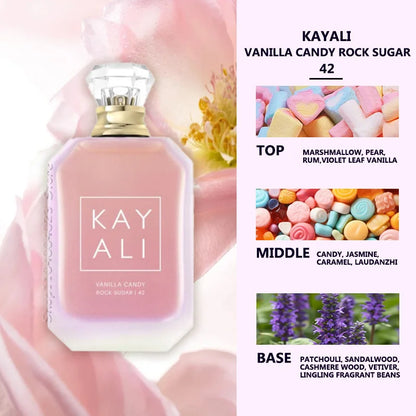 Парфюм 100ML KAYALI EDP Интензивен спрей Неустоим аромат със сладък плодов, флорален, топъл дървесен аромат Марков парфюм за унисекс