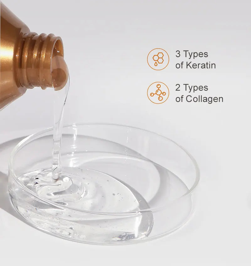 PURC Възстановяваща терапия за увредена коса Мароко Арганово масло Аминокиселина Кератин Изглаждащ шампоан и балсам без сулфати Комплект за коса