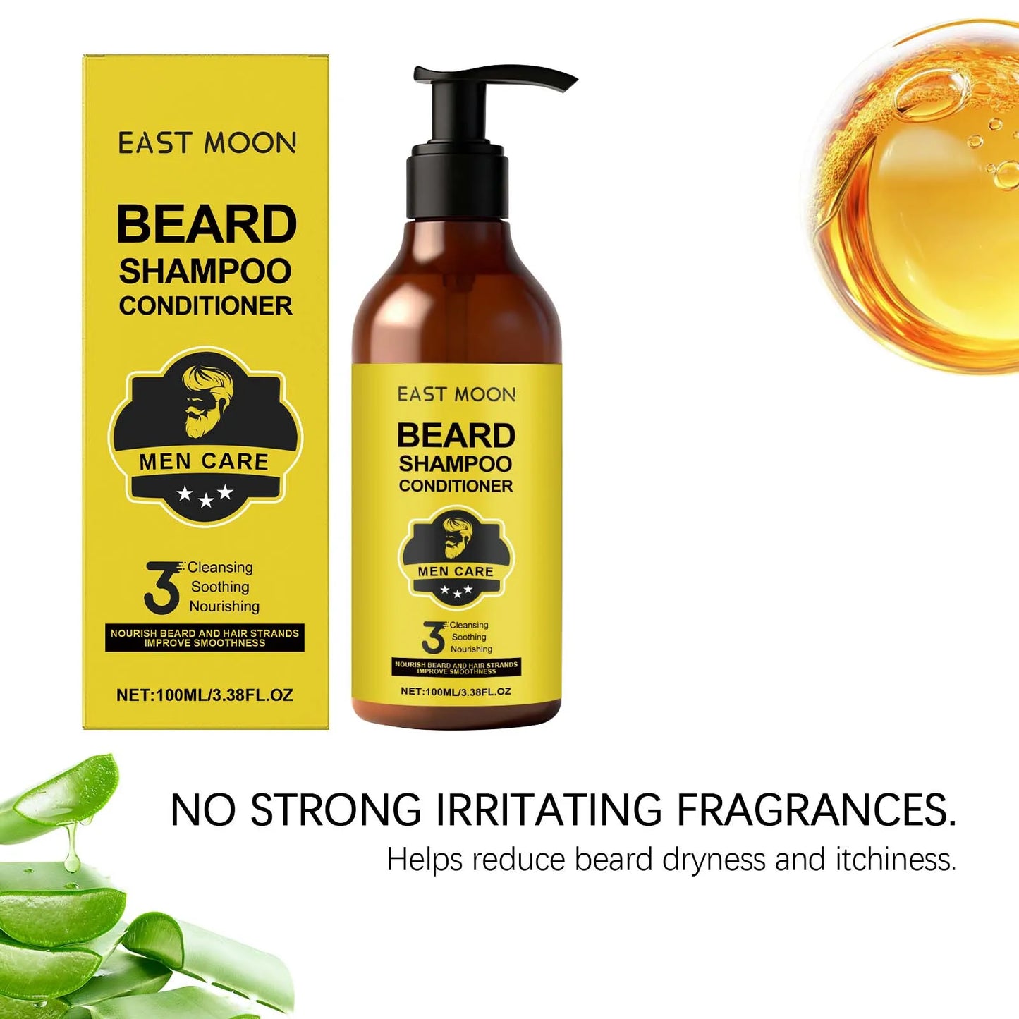 Комплект грижа за брадата, балсам за брада, шампоан, масло за брада.